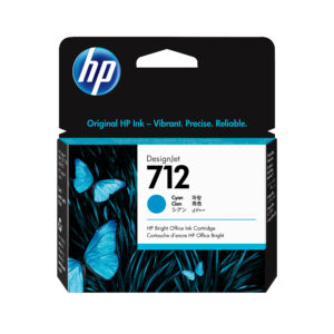 HP 712 - 29 ml - cián - original - DesignJet - cartucho de tinta - para DesignJet Studio, T210, T230, T250, T630, T650