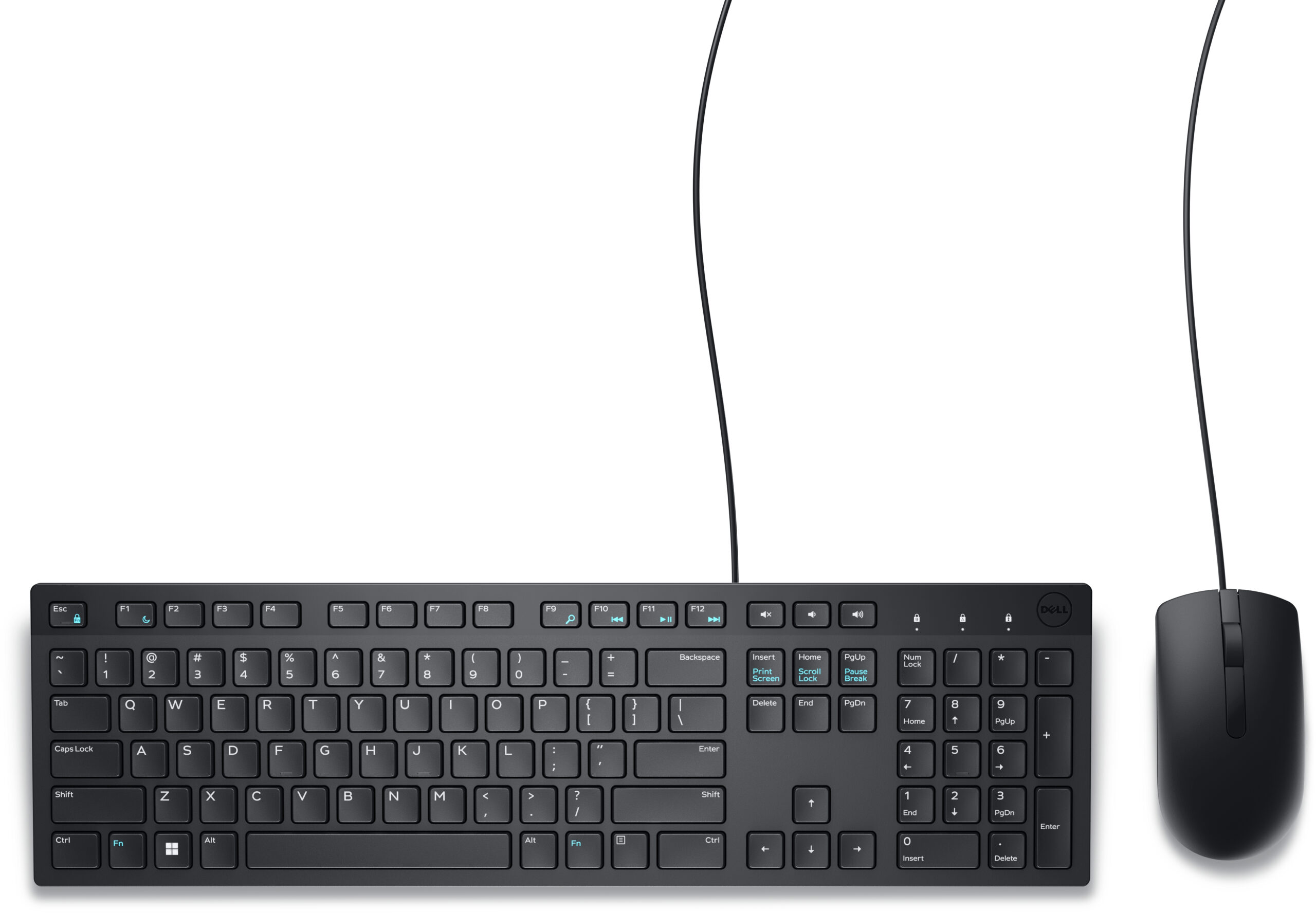 Dell KM300C - Juego de teclado y ratón - USB - QWERTY - EE. UU. - negro - con 1 Year Basic Hardware Warranty Repair