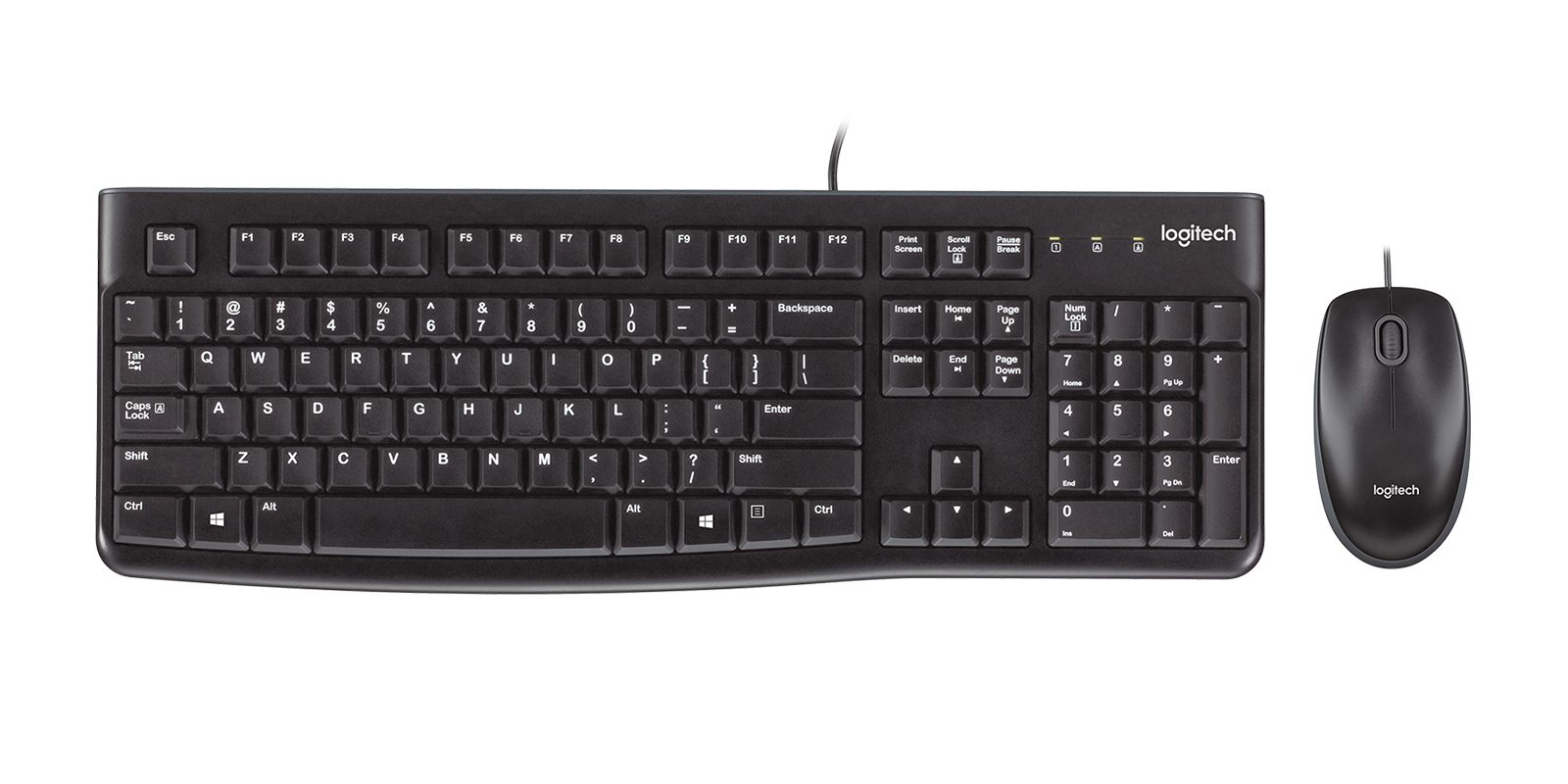 Logitech Desktop MK120 - Juego de teclado y ratón - USB - inglés