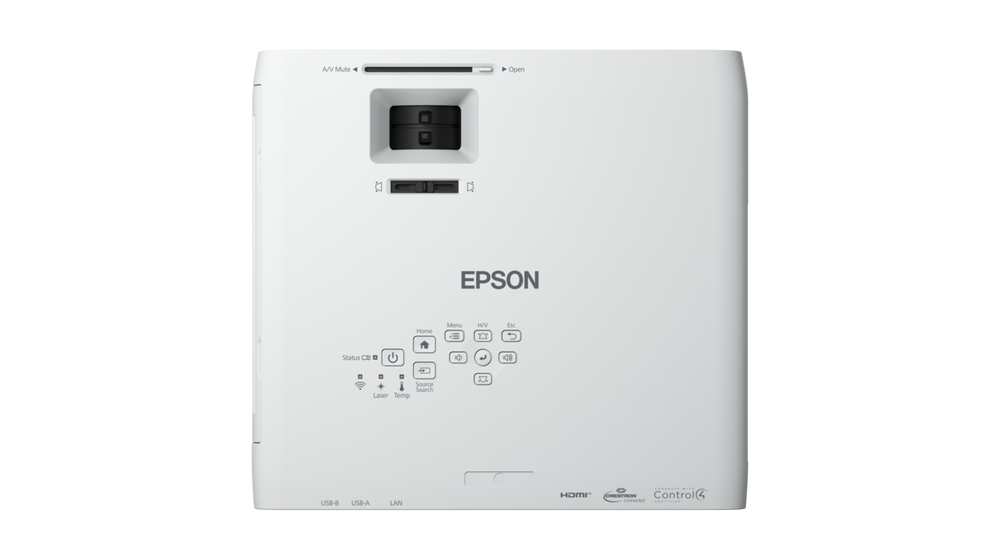 Epson PowerLite L260F - Proyector 3LCD - 4600 lúmenes (blanco) - 4600 lúmenes (color) - 16:9 - 1080p - IEE 802.11a/b/g/n/ac inalámbrico/LAN/Miracast - con 3 años de Epson Road Service Program