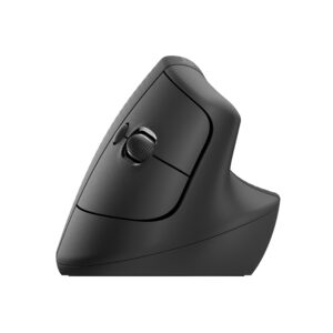 Logitech Lift Vertical Ergonomic Mouse - Ratón vertical - ergonómico - 6 botones - inalámbrico - 2.4 GHz, Bluetooth - receptor de USB Logitech Logi Bolt - grafito