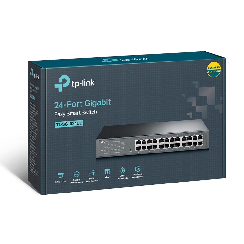 TP-Link JetStream TL-SG1024DE - Conmutador - 24 x 10/100/1000 - montaje en rack
