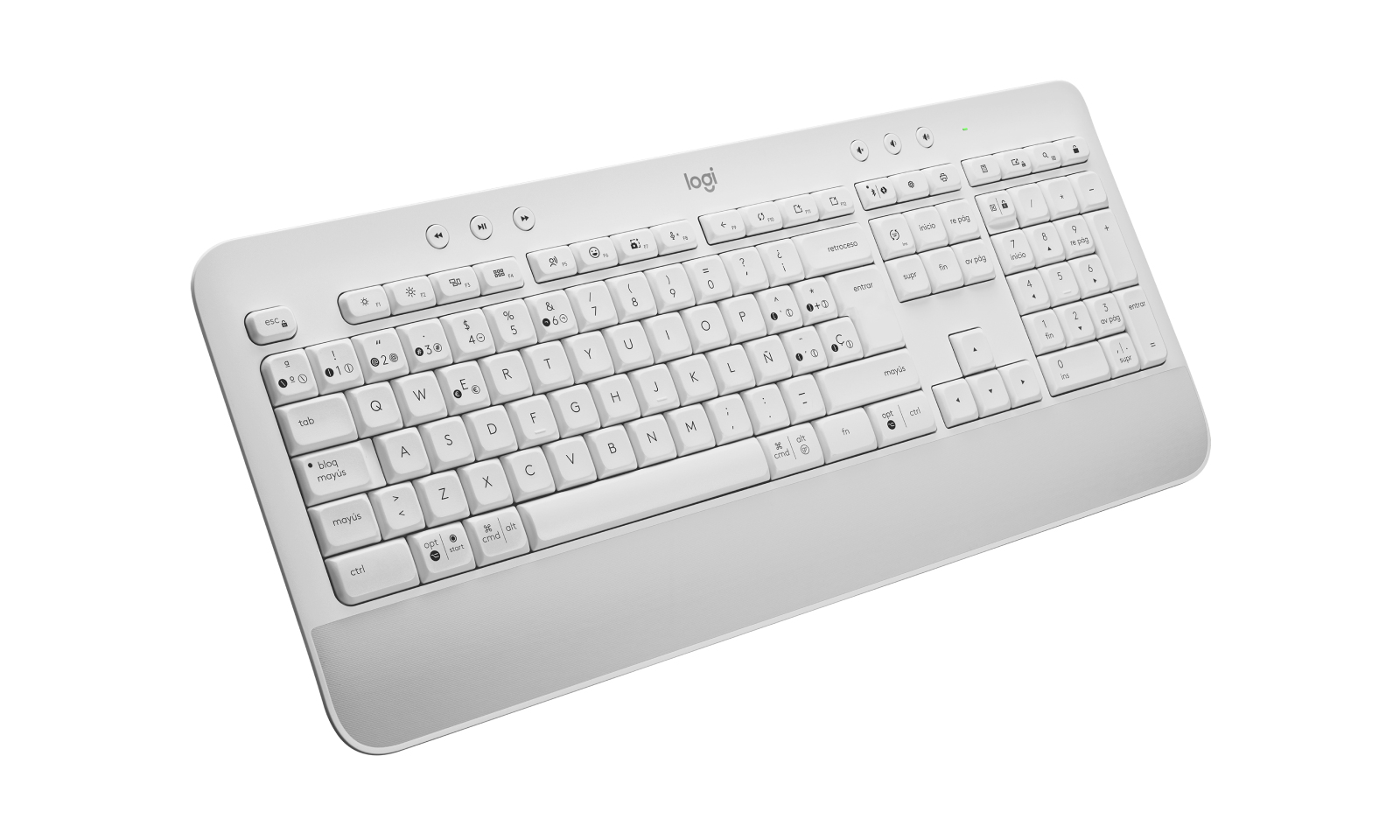 Logitech Signature K650 - Teclado - inalámbrico - Bluetooth 5.1 - QWERTY - Spanish - Blanco hueso