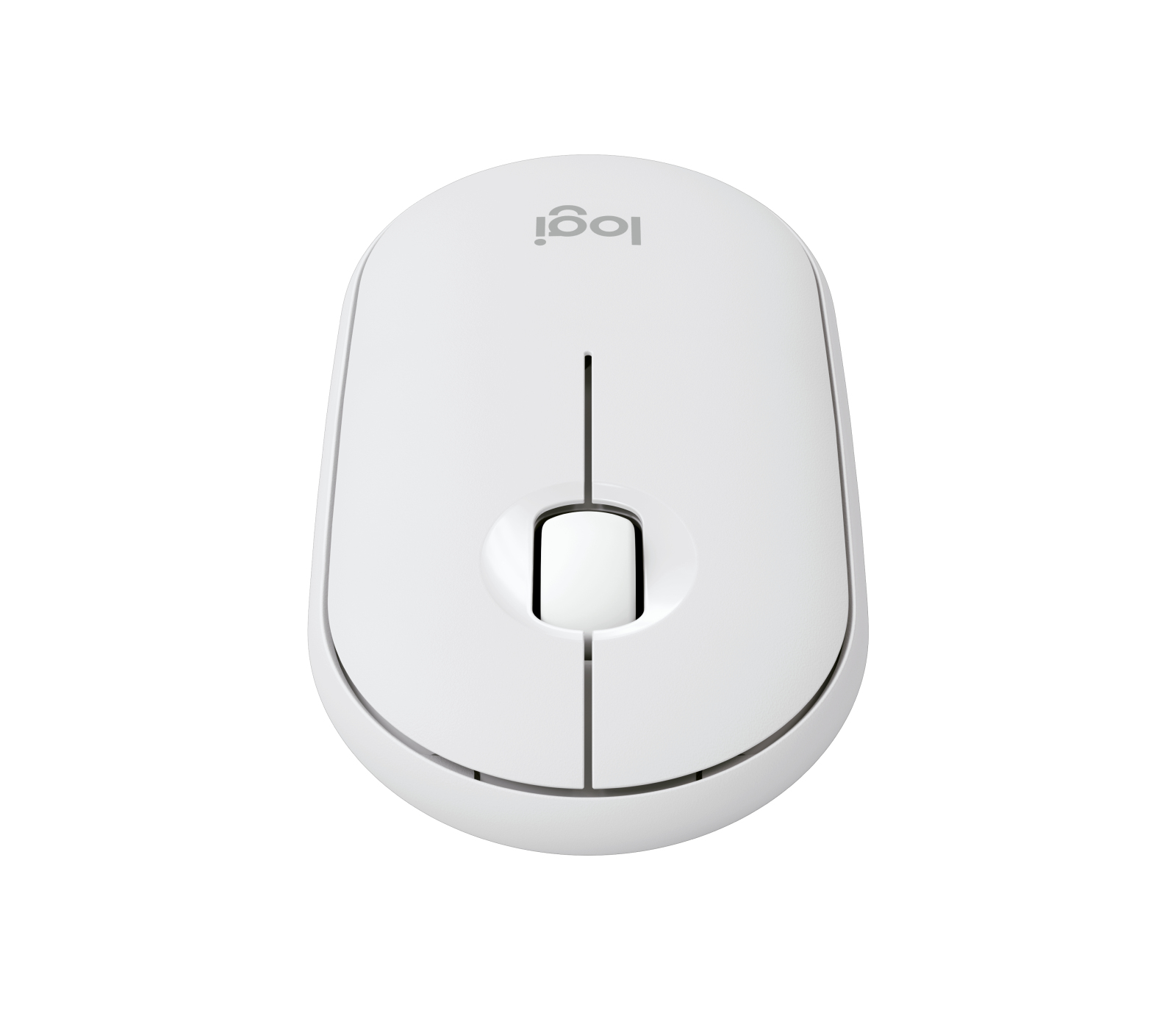 Logitech Pebble Mouse 2 M350s - Ratón - óptico - 3 botones - inalámbrico - Bluetooth - blanco