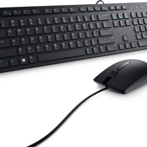 Dell - KM300C - Keyboard and mouse set - Spanish - Wired - USB - Black