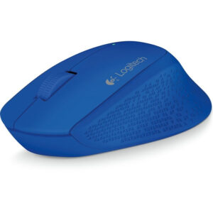 Logitech M280 - Ratón - diestro - óptico - 3 botones - inalámbrico - 2.4 GHz - receptor inalámbrico USB - azul