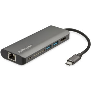 StarTech.com Adaptador Multipuertos con HDMI - 4K - Mac / Windows - Lector de Tarjetas SD - Hub USB C a USB 3.0 - 2x USB-A 1x USB-C PD 3.0 - Versión actualizada del DKT30CSDHPD (DKT30CSDHPD3) - Estación de conexión - USB-C - 1GbE - para P/N: ARMPIVOTE2, FPPNEUSTND, MONSTADQI