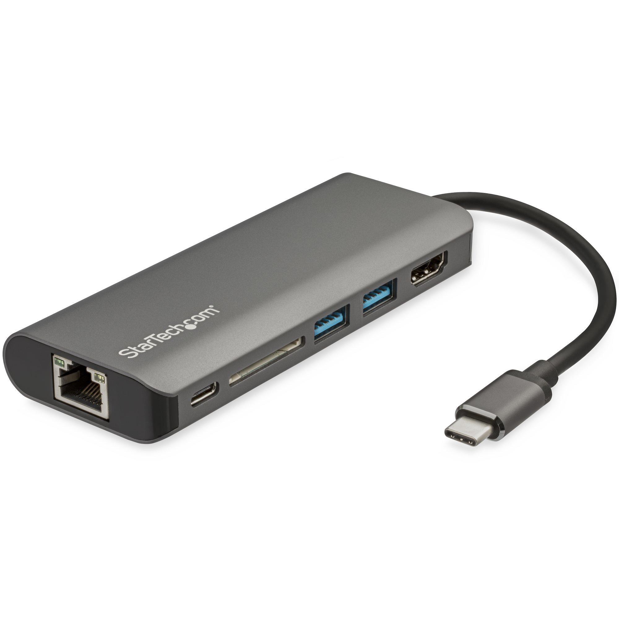 StarTech.com Adaptador Multipuertos con HDMI - 4K - Mac / Windows - Lector de Tarjetas SD - Hub USB C a USB 3.0 - 2x USB-A 1x USB-C PD 3.0 - Versión actualizada del DKT30CSDHPD (DKT30CSDHPD3) - Estación de conexión - USB-C - 1GbE - para P/N: ARMPIVOTE2, FPPNEUSTND, MONSTADQI