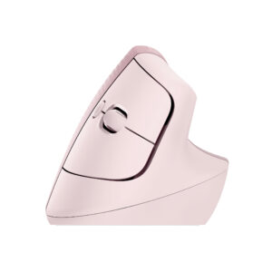 Logitech Lift Vertical Ergonomic Mouse - Ratón vertical - ergonómico - 6 botones - inalámbrico - 2.4 GHz, Bluetooth - receptor de USB Logitech Logi Bolt - rosa