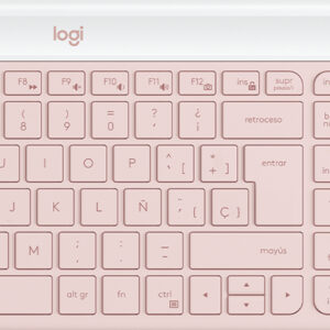 Logitech - Keyboard and mouse set - Spanish - Wireless - Rose