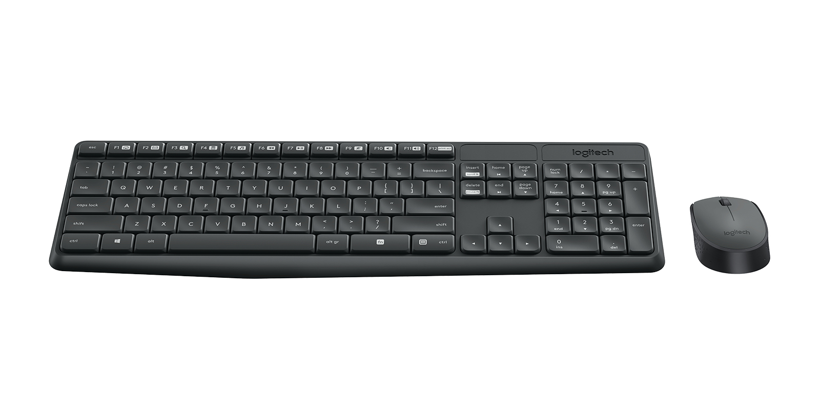 Logitech - Juego de teclado y ratón - MK235 - Español - Inalámbrico - USB - Negro