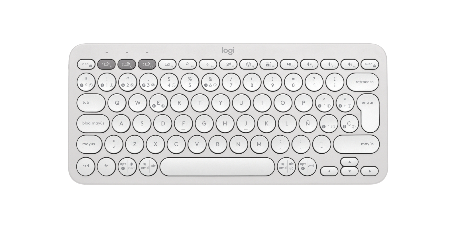Logitech - Keyboard - Wireless - White