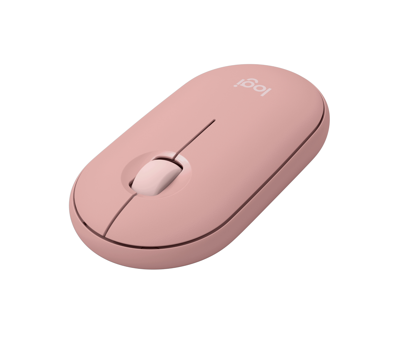 Logitech Pebble Mouse 2 M350s - Ratón - óptico - 3 botones - inalámbrico - Bluetooth - rosa