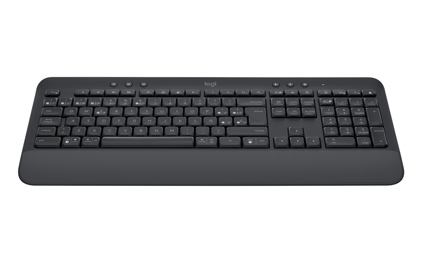 Logitech Signature K650 - Teclado - inalámbrico - Bluetooth 5.1 - QWERTY - Spanish - Grafito