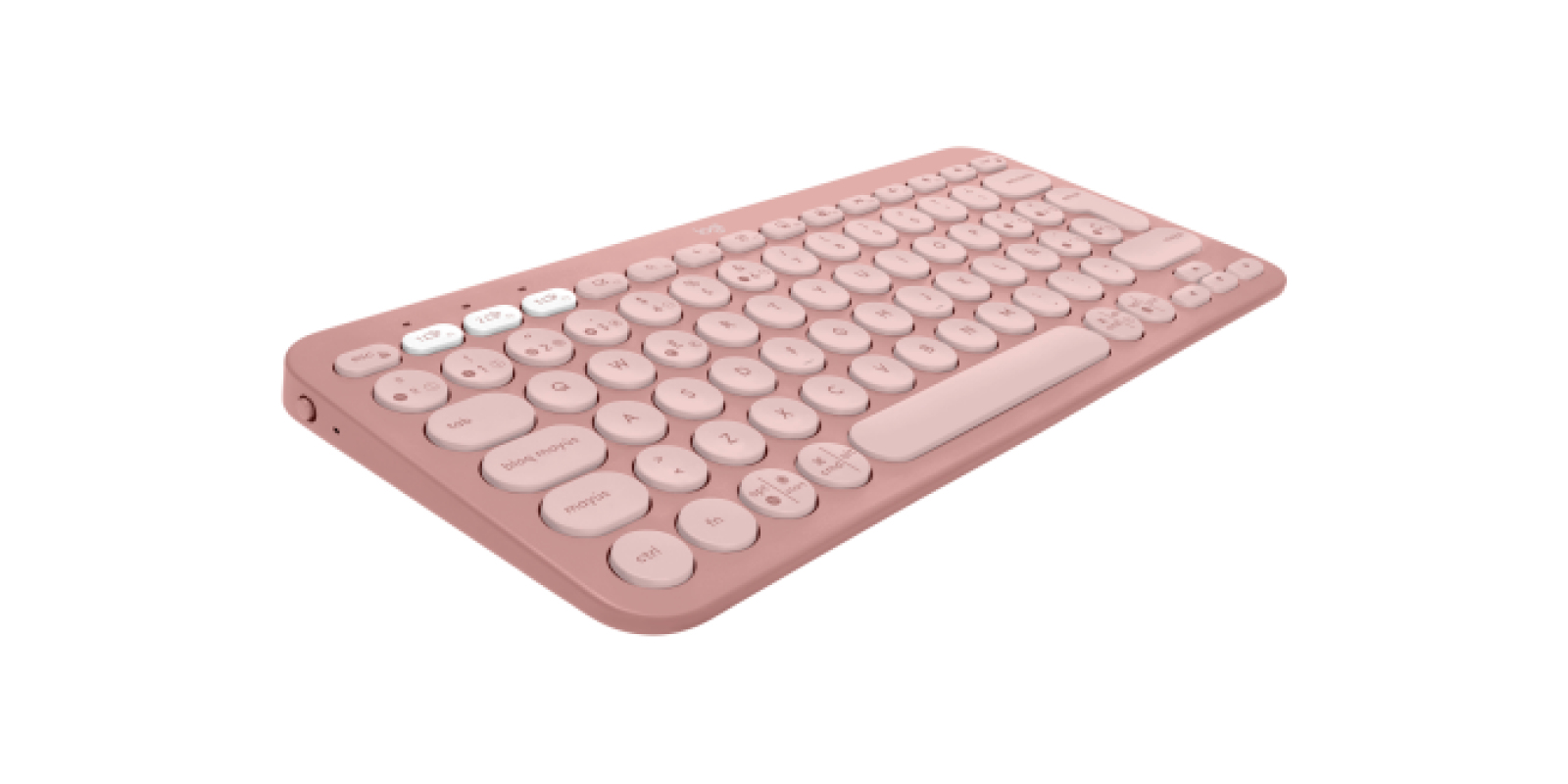 Logitech - Keyboard - Wireless - Rose - Con Bluetooth