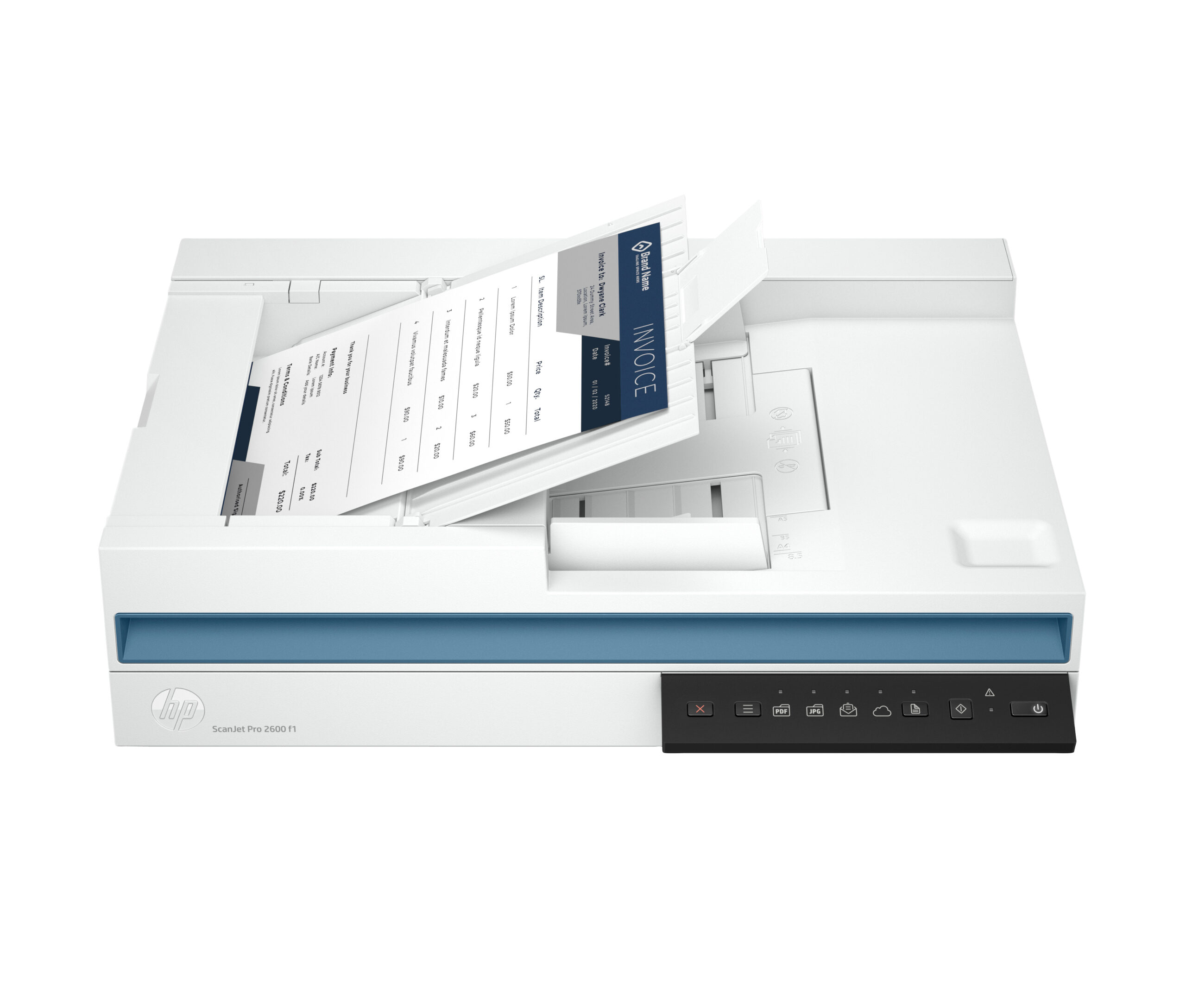 HP Scanjet Pro 2600 f1 - Escáner de documentos - CMOS / CIS - a dos caras - A4/Legal - 1200 ppp x 1200 ppp - hasta 25 ppm (mono) / hasta 25 ppm (color) - Alimentador automático de documentos (ADF) (60 hojas) - hasta 1500 exploraciones por día - USB 2.0