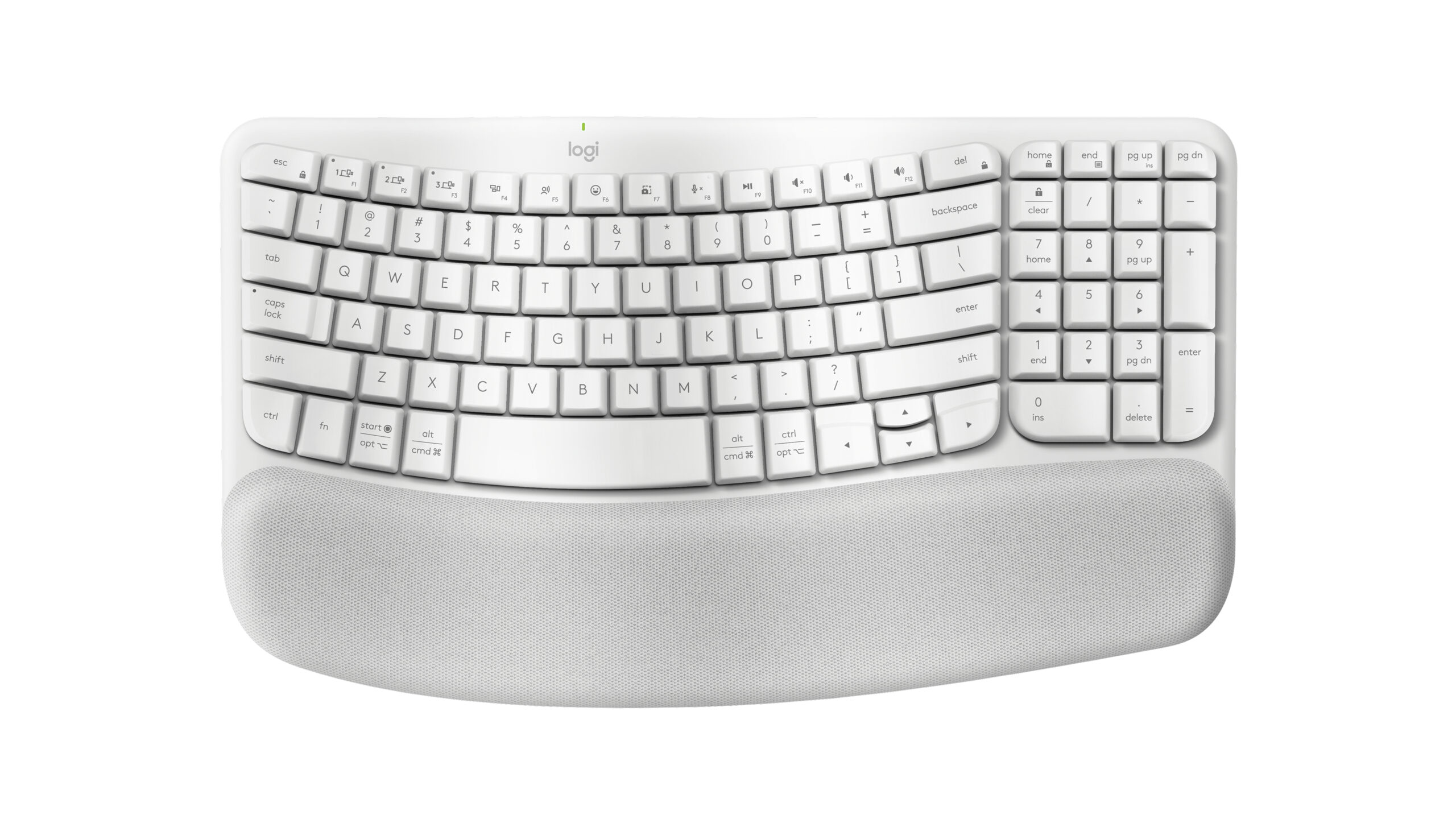 Logitech - Keyboard - Wave keys - Spanish - Off white