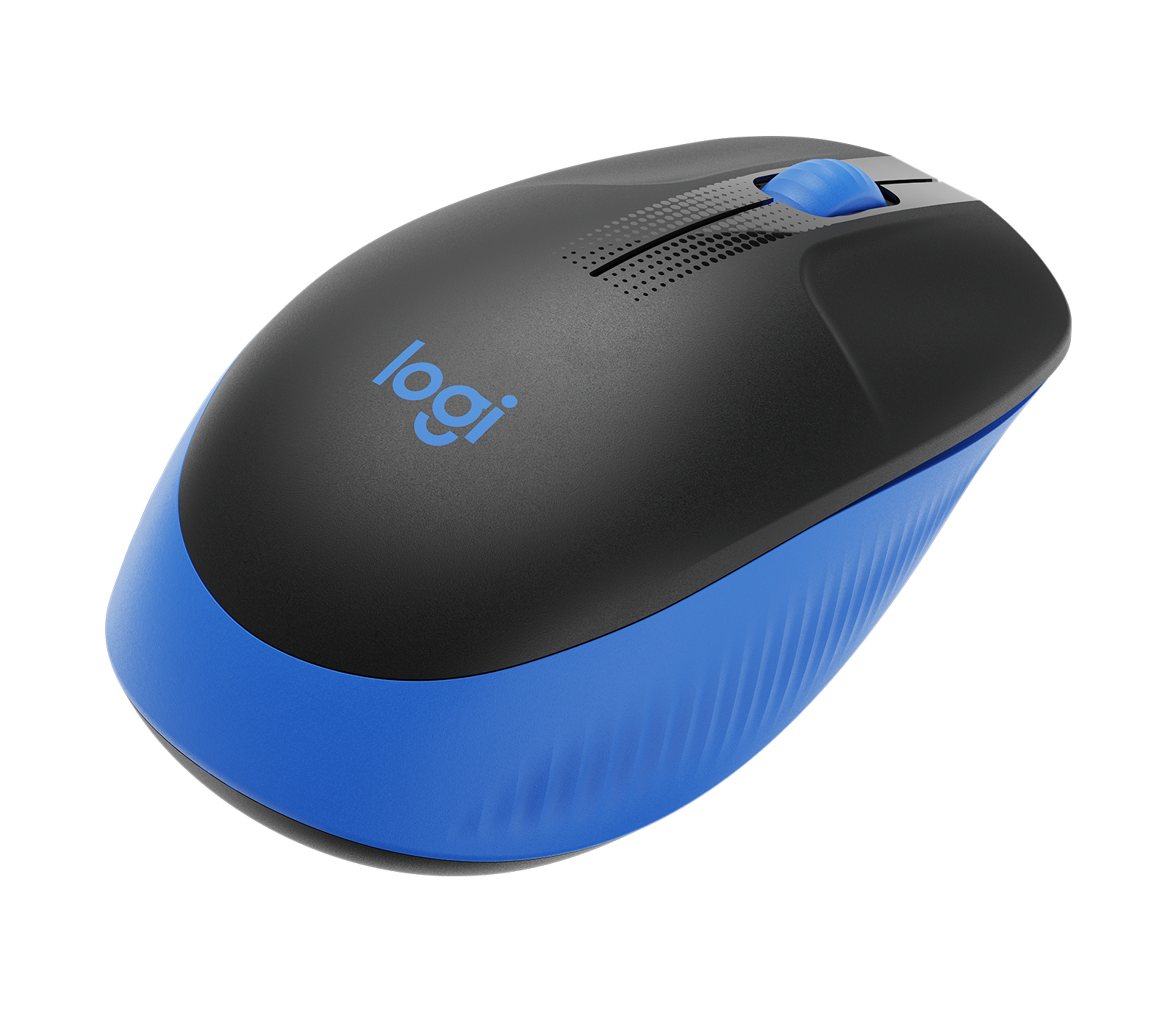 Logitech M190 - Ratón - óptico - 3 botones - inalámbrico - receptor inalámbrico USB - azul