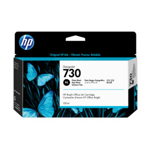 HP 730 - 130 ml - Photo Negro - original - DesignJet - cartucho de tinta - para DesignJet SD Pro MFP, T1600, T1600dr, T1700, T1700dr, T1708, T1708dr, T2600, T2600dr