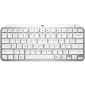 Logitech MX Keys Mini - Teclado - Inalámbrico - Español - USB / Bluetooth 5.0 / Bluetooth - Ergonomic Design - Gris pálido