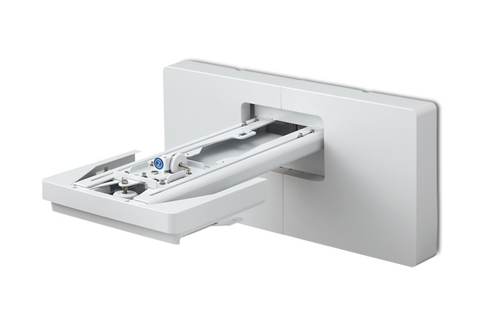 Epson Ultra-Short Throw Wall Mount ELPMB62 - Kit de montaje (placa de pared, brazo extensible telescópico, cubierta de placa de pared, tornillos, unidad de ajuste de 3 ejes con placa de deslizamiento) - para proyector - se puede instalar en la pared - para BrightLink 725, 735; BrightLink Pro 14XX; PowerLite 685, 7200, 72X, 75X, 80X