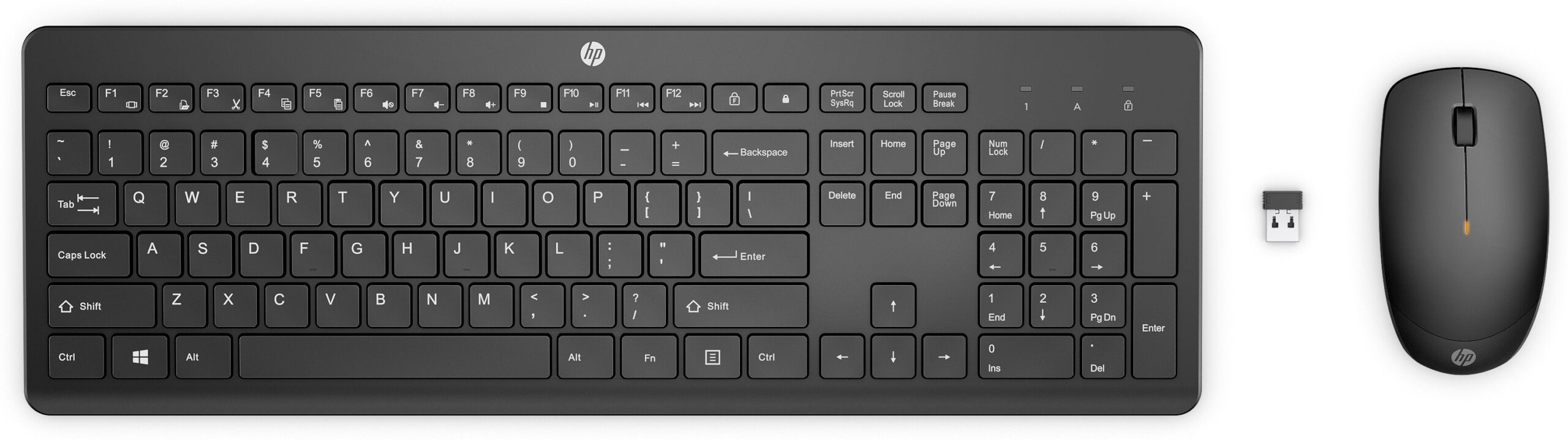 HP - Keyboard and mouse set - Wireless - 1Y4D0UT#ABM