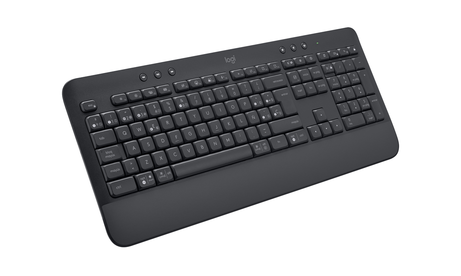 Logitech Signature K650 - Teclado - inalámbrico - Bluetooth 5.1 - QWERTY - Spanish - Grafito