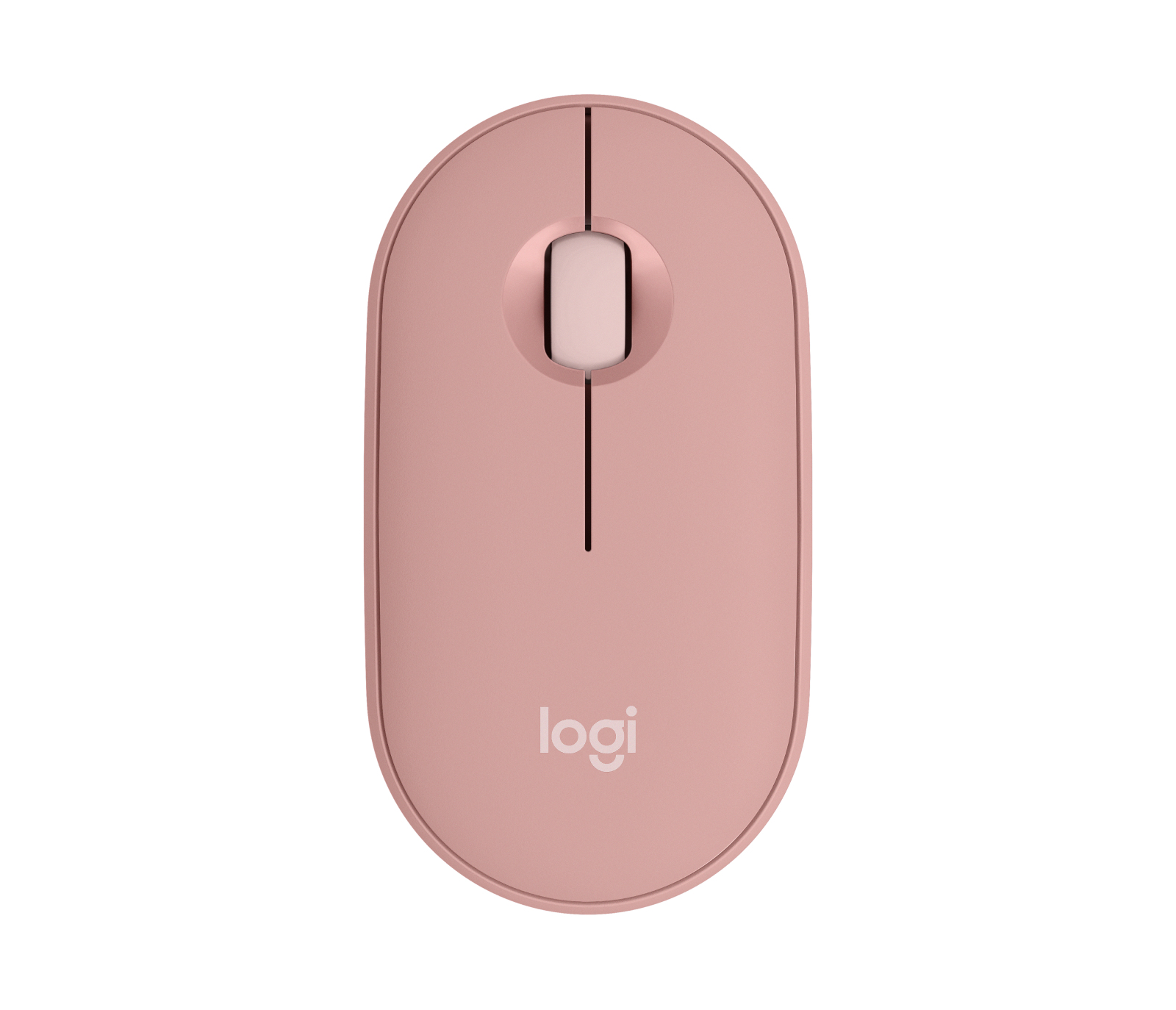 Logitech Pebble Mouse 2 M350s - Ratón - óptico - 3 botones - inalámbrico - Bluetooth - rosa