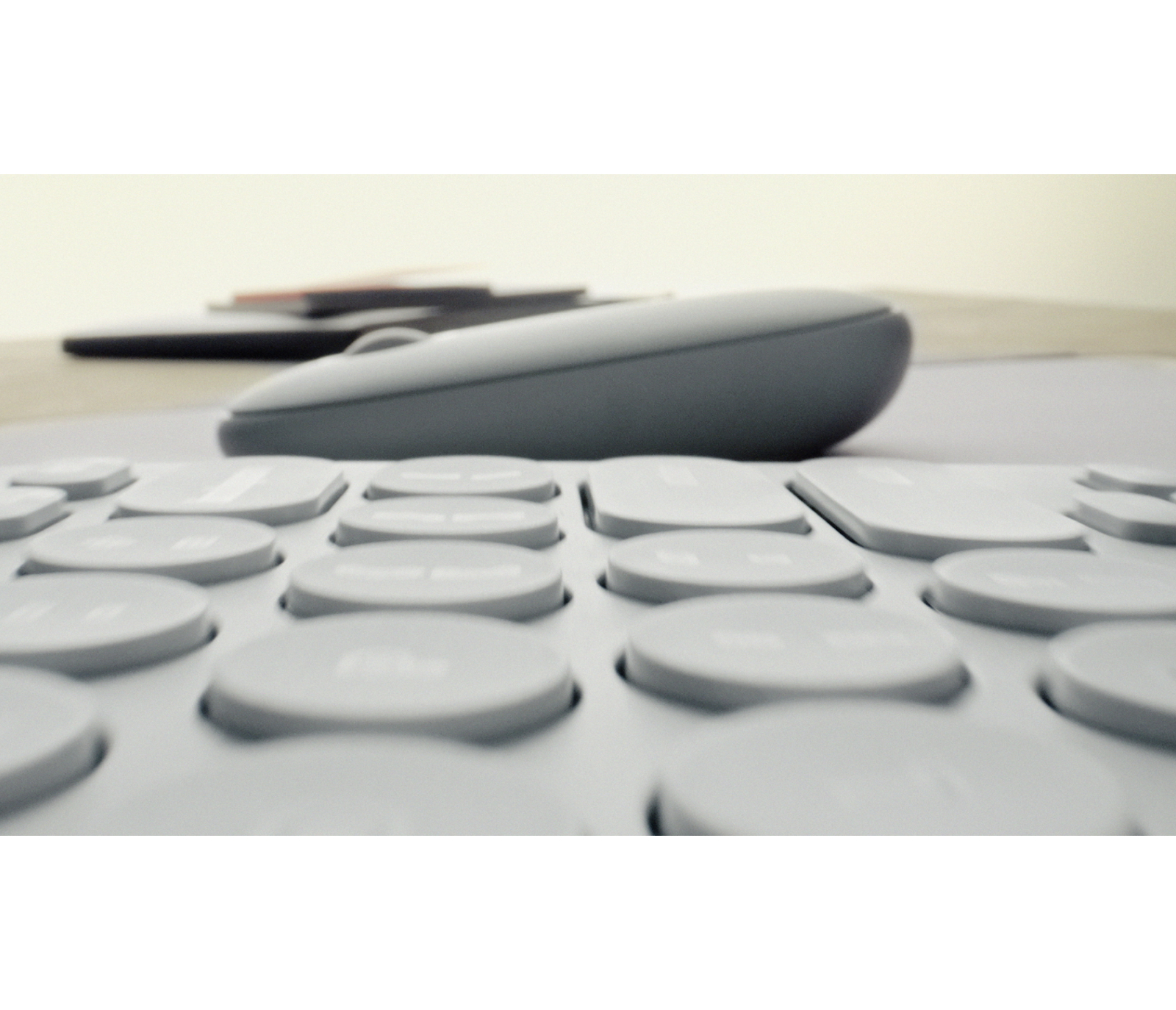 Logitech Pebble Mouse 2 M350s - Ratón - óptico - 3 botones - inalámbrico - Bluetooth - blanco