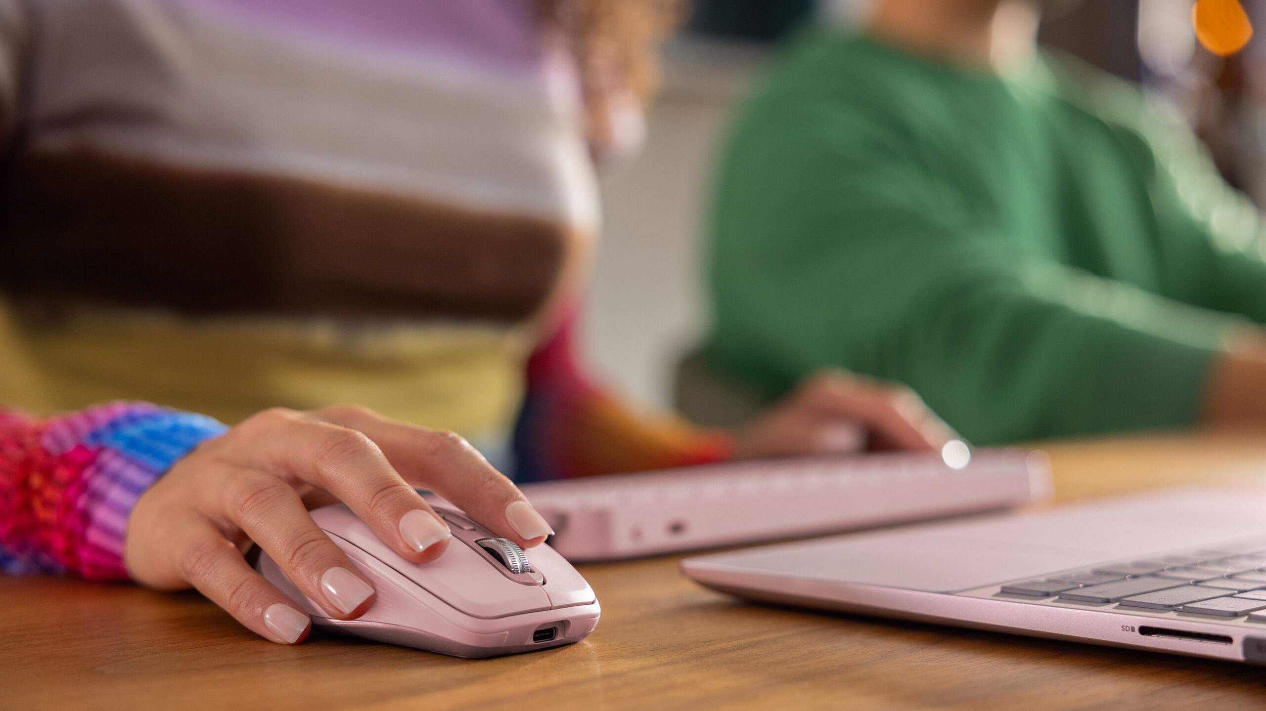 Logitech MX Anywhere 3S - Ratón - óptico - 6 botones - inalámbrico - Bluetooth - receptor de USB Logitech Logi Bolt - rosa