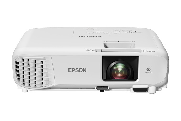 Epson - Proyector 3LCD - W49 - 3800L WXGA 1200x800 - RJ45, HDMIx2, VGAx2, RS232x2, 3,5mm in-out, USB A y B - Bocinas - 2 años