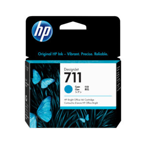 HP 711 - 29 ml - cián - original - DesignJet - cartucho de tinta - para DesignJet T100, T120, T120 ePrinter, T125, T130, T520, T520 ePrinter, T525, T530