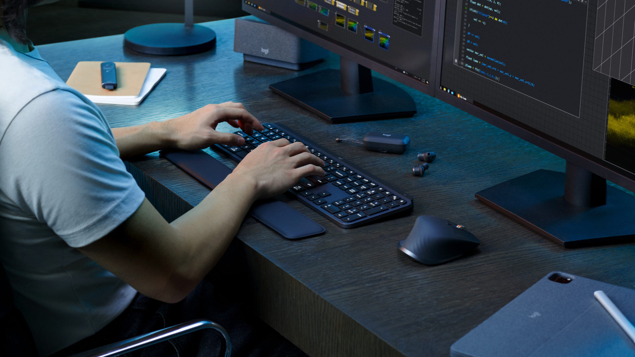 Logitech MX Keys S - Teclado - retroiluminación - inalámbrico - Bluetooth LE - QWERTY - español - interruptor: tecla de tijera - grafito