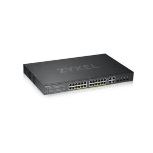 Zyxel GS1920-24HPv2 - Conmutador - inteligente - 24 x 10/100/1000 (PoE+) + 4 x Gigabit SFP combinado + 4 x 10/100/1000 - montaje en rack - PoE+ (375 W)