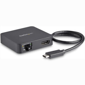 StarTech.com Adaptador Multipuertos USB C - Mini Dock Portátil USB-C 4K HDMI - Gigabit Ethernet - Hub USB 3.0  (1x USB-A 1x USB-C) - Adaptador Multi USB TipoC - Compatible con Thunderbolt 3 (DKT30CHD) - Estación de conexión - USB-C / Thunderbolt 3 - HDMI - 1GbE - Conforme a la TAA
