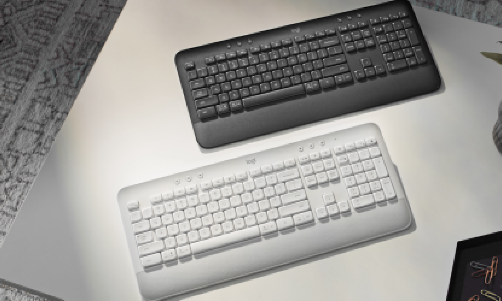 Logitech Signature K650 - Teclado - inalámbrico - Bluetooth 5.1 - QWERTY - Spanish - Blanco hueso