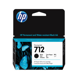 HP 712 - 38 ml - negro - original - DesignJet - cartucho de tinta - para DesignJet Studio, T210, T230, T250, T630, T650