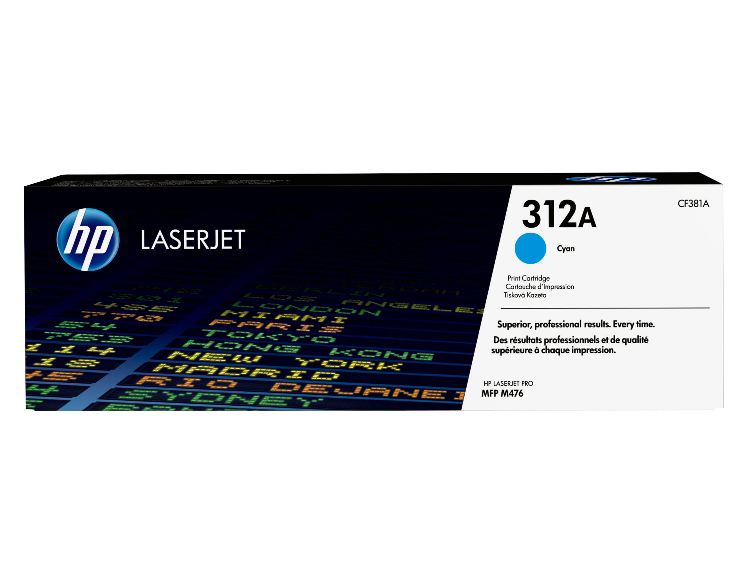 HP 312A - Cián - original - LaserJet - cartucho de tóner (CF381A) - para Color LaserJet Pro MFP M476dn, MFP M476dw, MFP M476nw