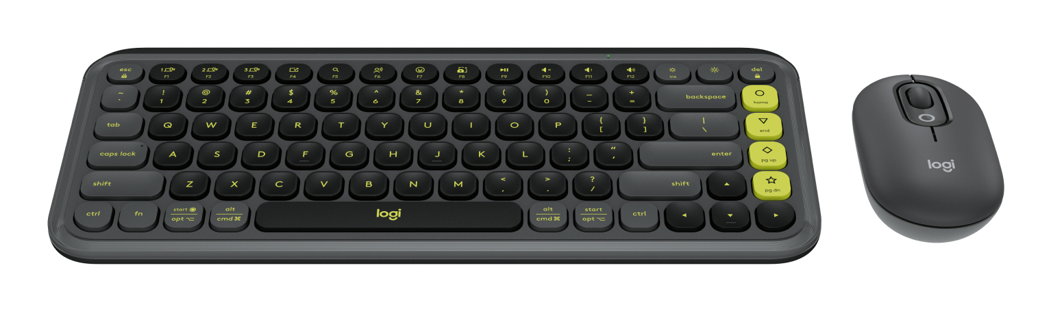 Logitech - Pop Icon Combo - Keyboard and mouse set - Spanish - Graphite