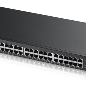Zyxel GS1900-48 - Conmutador - inteligente - 48 x 10/100/1000 + 2 x Gigabit SFP - sobremesa, montaje en rack, montaje en pared