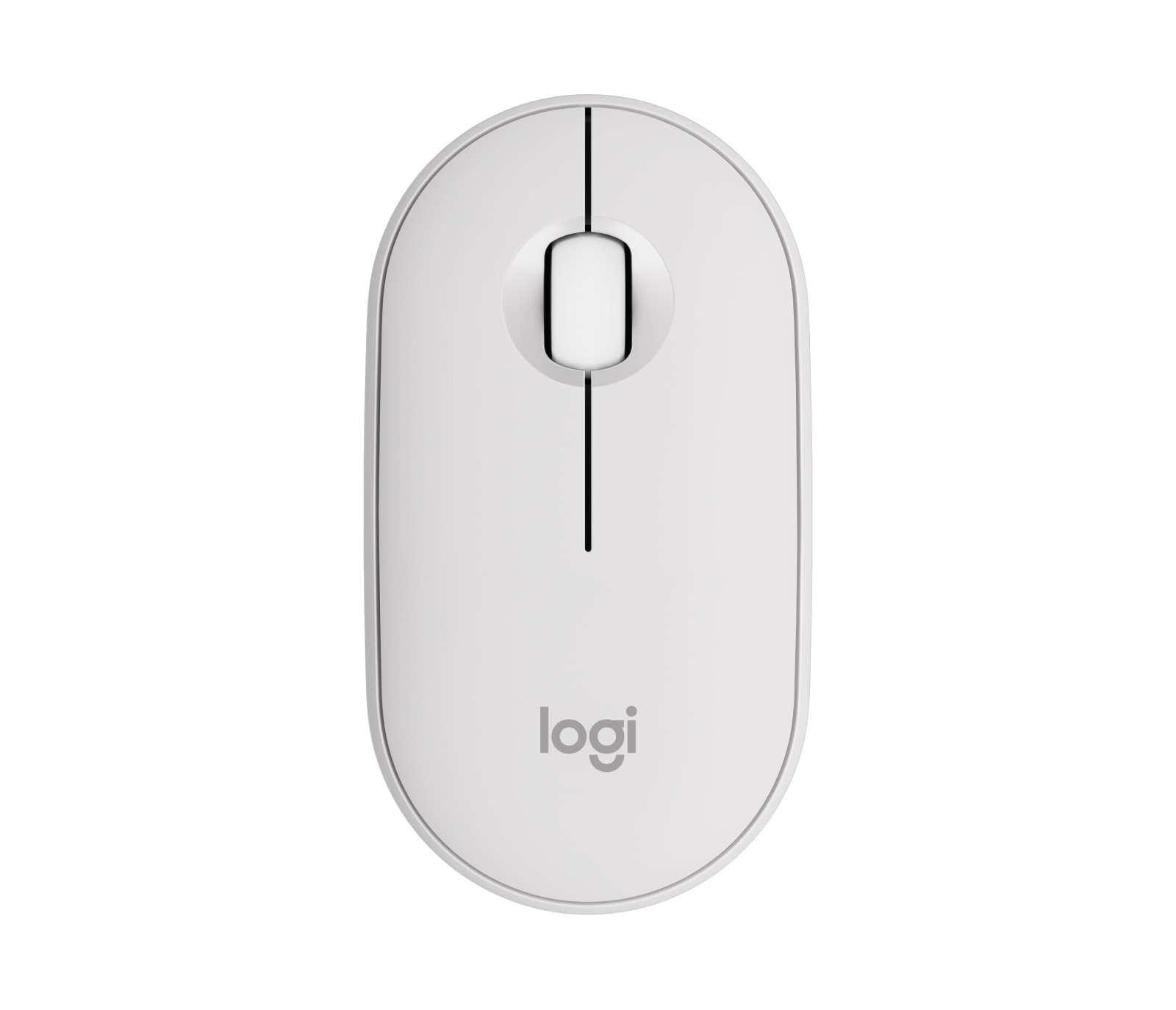 Logitech Pebble Mouse 2 M350s - Ratón - óptico - 3 botones - inalámbrico - Bluetooth - blanco