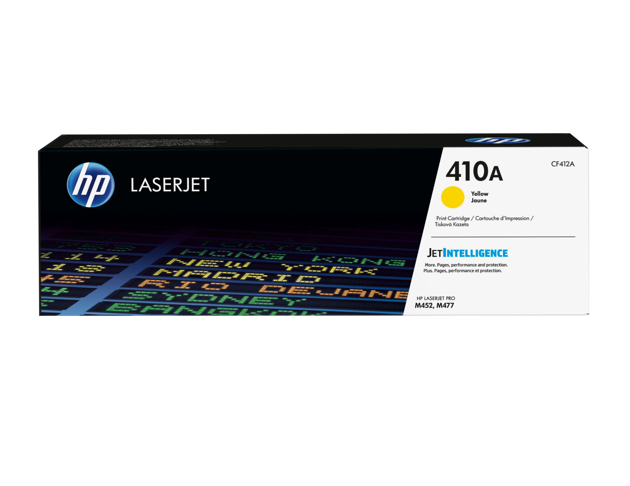HP 410A - Amarillo - original - LaserJet - cartucho de tóner (CF412A) - para Color LaserJet Pro M452, MFP M377, MFP M477