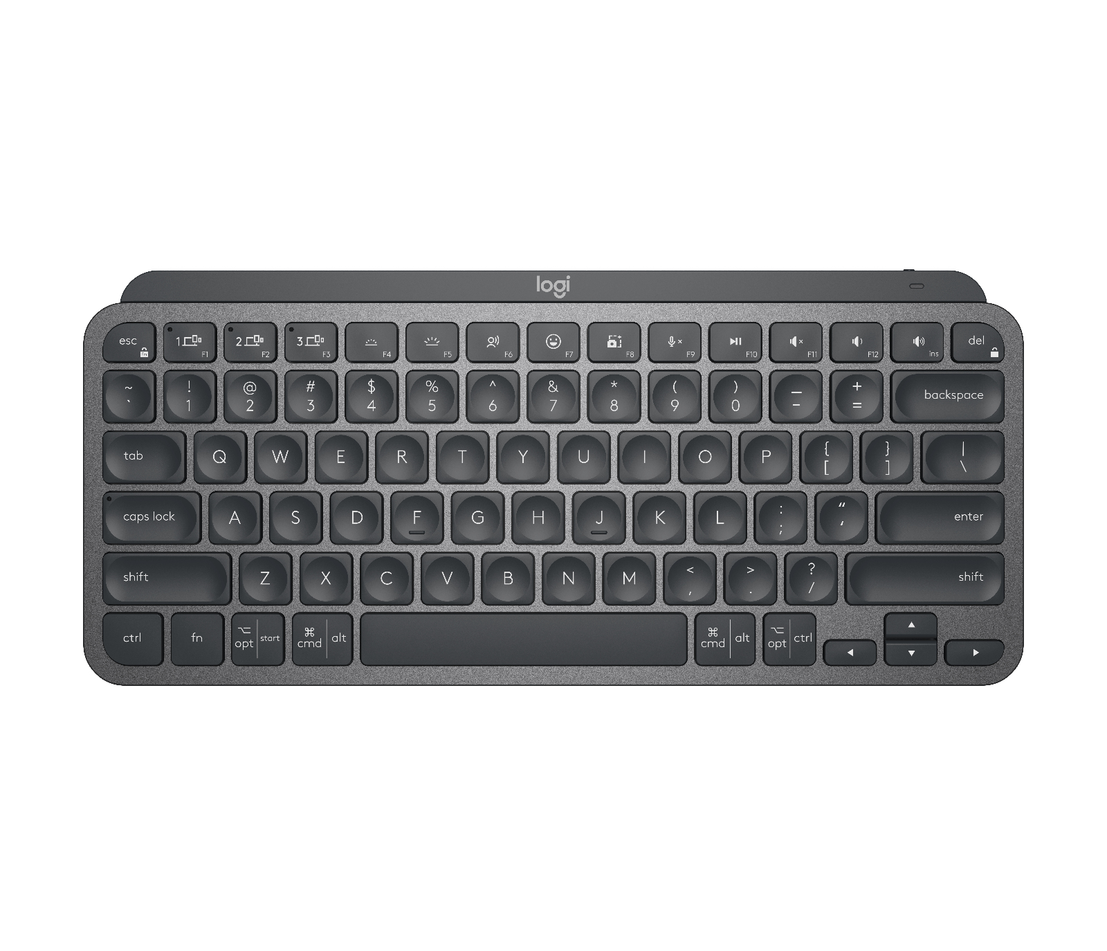Logitech MX Keys Mini - Teclado - Inalámbrico - Español - USB / Bluetooth - Ergonomic Design - Grafito