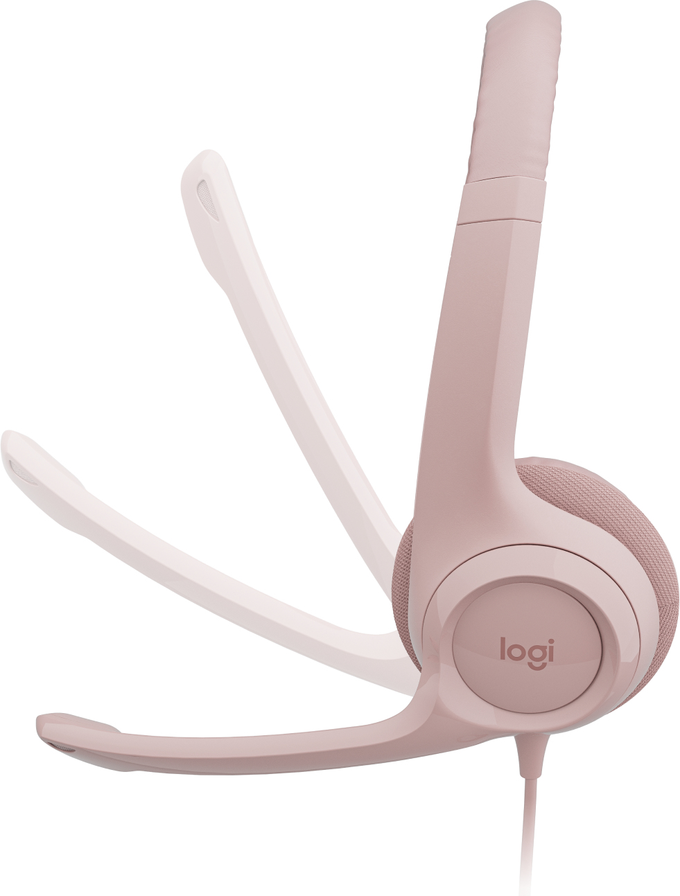 Logitech H390 Wired Headset for PC/Laptop, Rose - Auricular - en oreja - cableado - USB-A - rosa