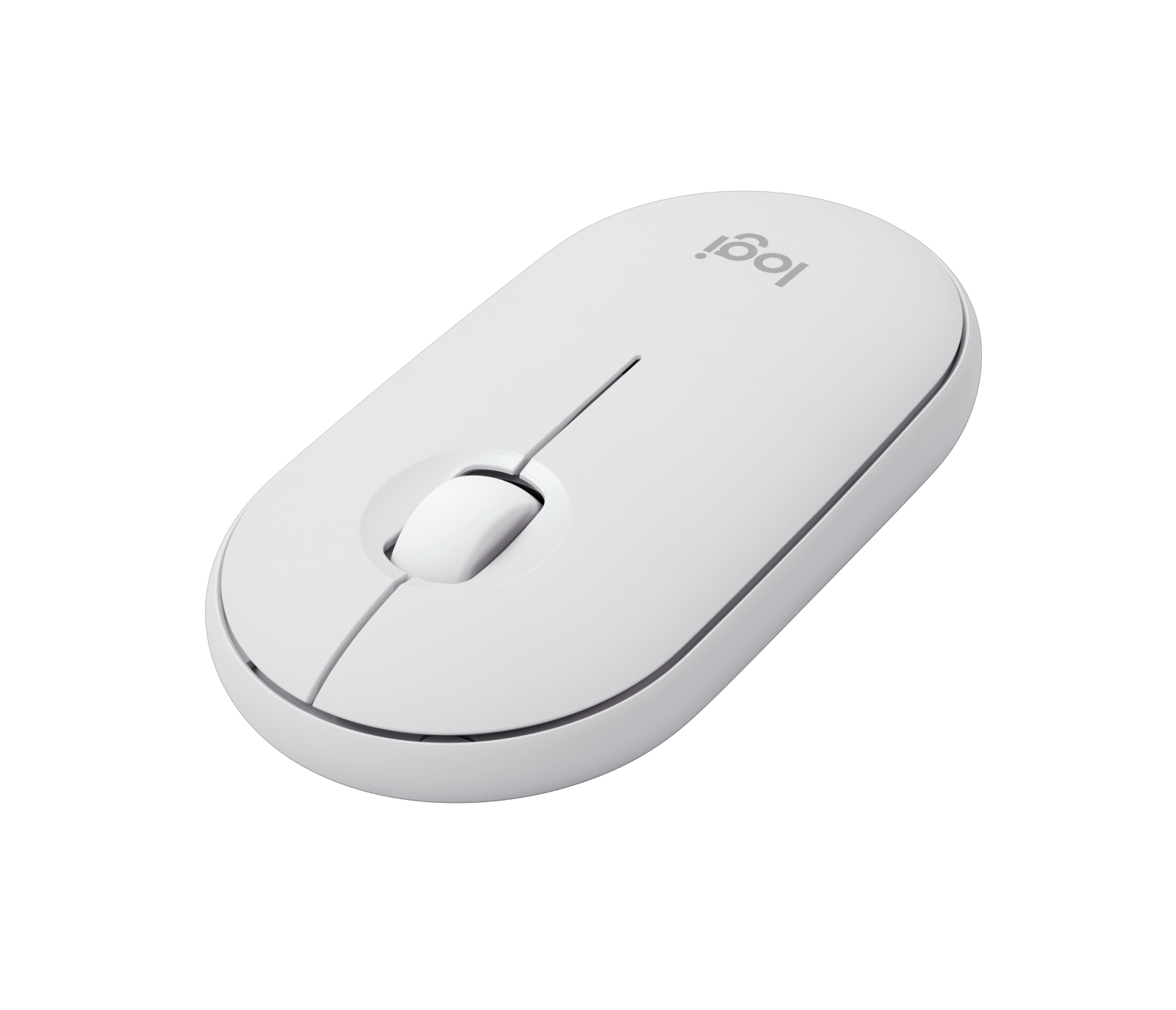 Logitech Pebble Mouse 2 M350s - Ratón - óptico - 3 botones - inalámbrico - Bluetooth - blanco