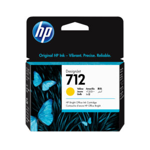 HP 712 - 29 ml - amarillo - original - DesignJet - cartucho de tinta - para DesignJet Studio, T210, T230, T250, T630, T650