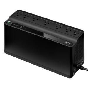 APC Back-UPS BE600M1-LM - UPS - CA 120 V - 330 vatios - 600 VA - USB - conectores de salida: 7