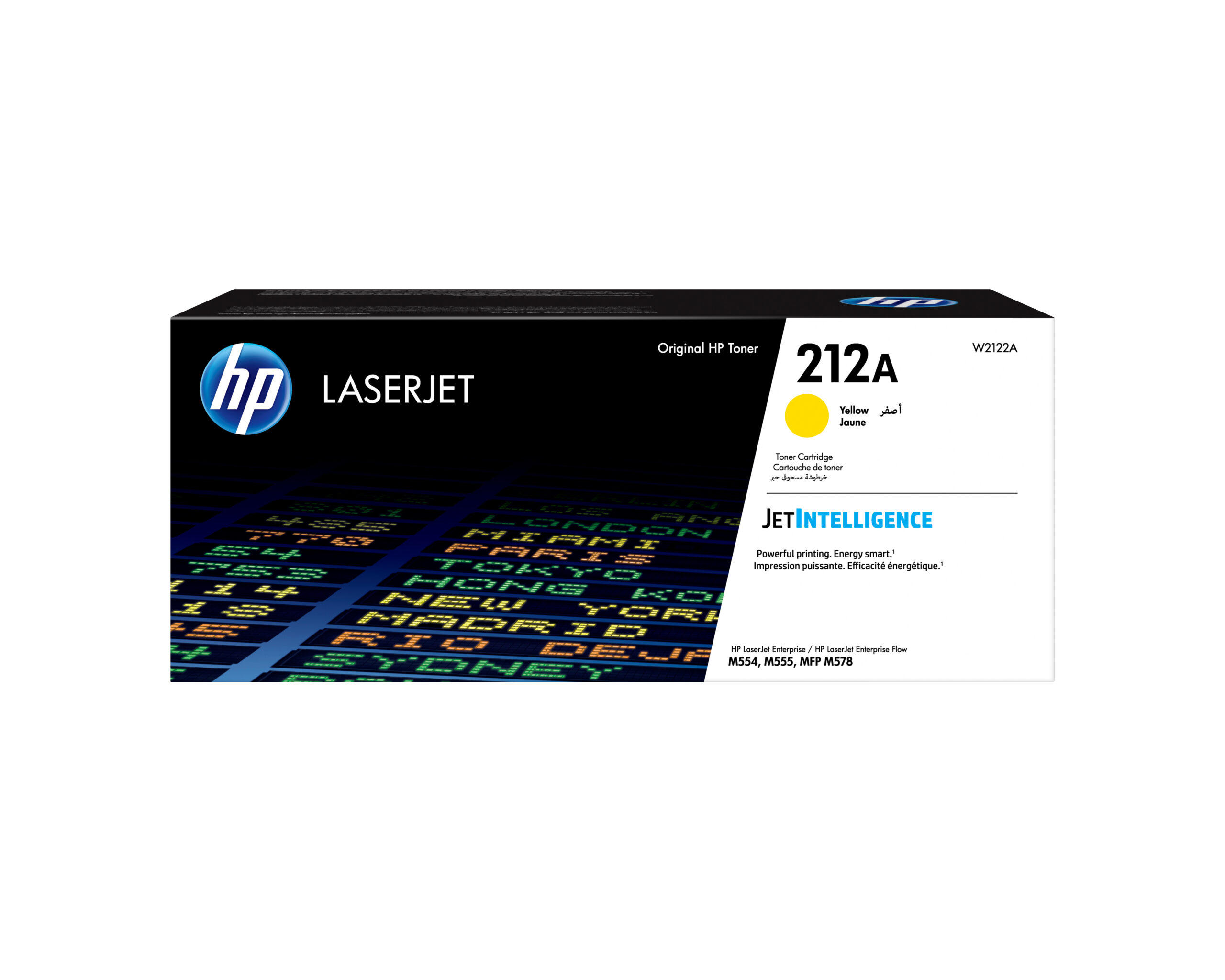 HP 212A - Amarillo - original - LaserJet - cartucho de tóner (W2122A) - para Color LaserJet Enterprise M555, MFP M578; LaserJet Enterprise Flow MFP M578