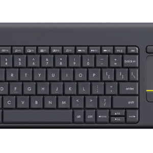 Logitech Wireless Touch Keyboard K400 Plus - Teclado - con panel táctil - inalámbrico - 2.4 GHz - negro