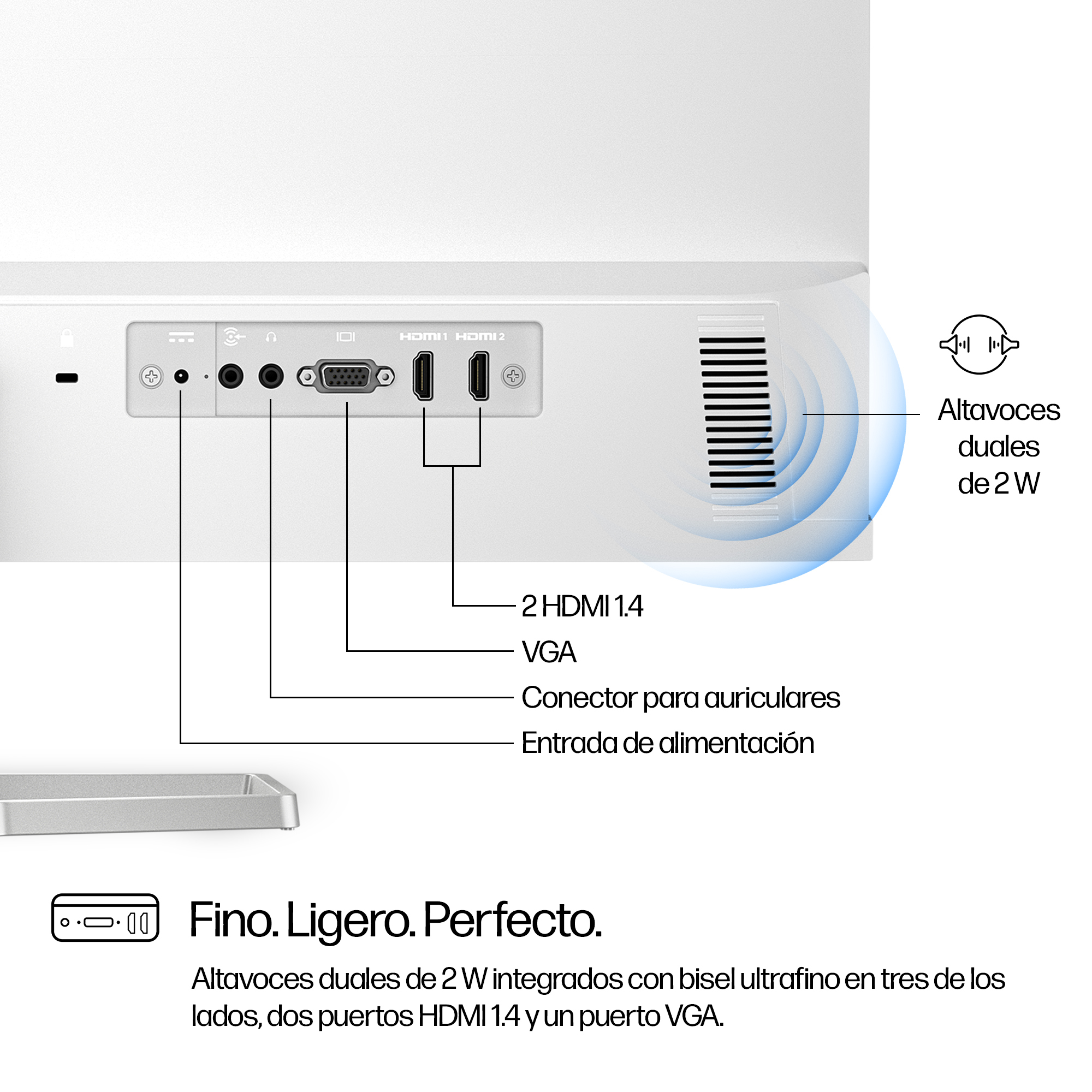 HP Series 5 - 27" - 1920 x 1080 - with Speakers-527sa